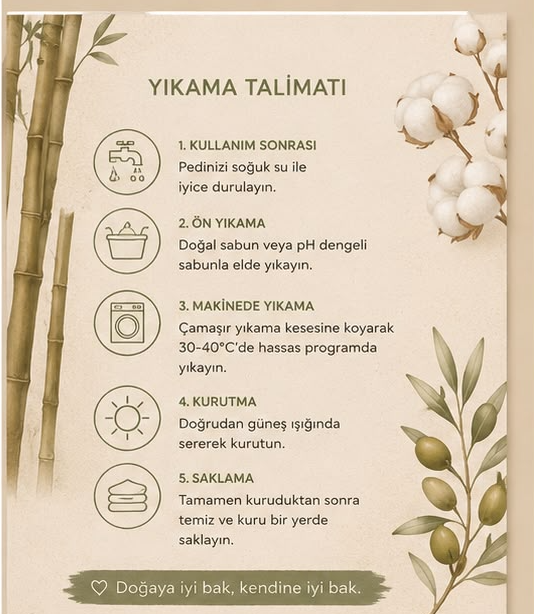 Yıkama Talimatı kartı
